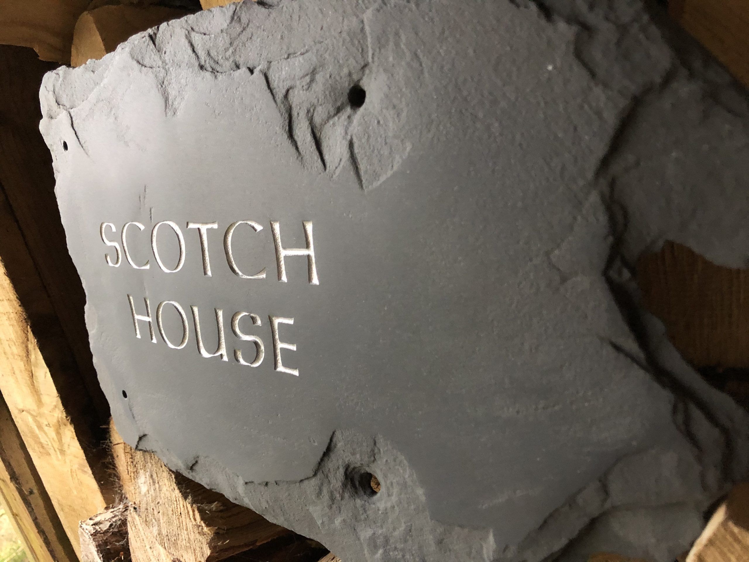 Reclaimed Scottish Slate House Signs Random Sizes Made To Fit Your ext - Image 4