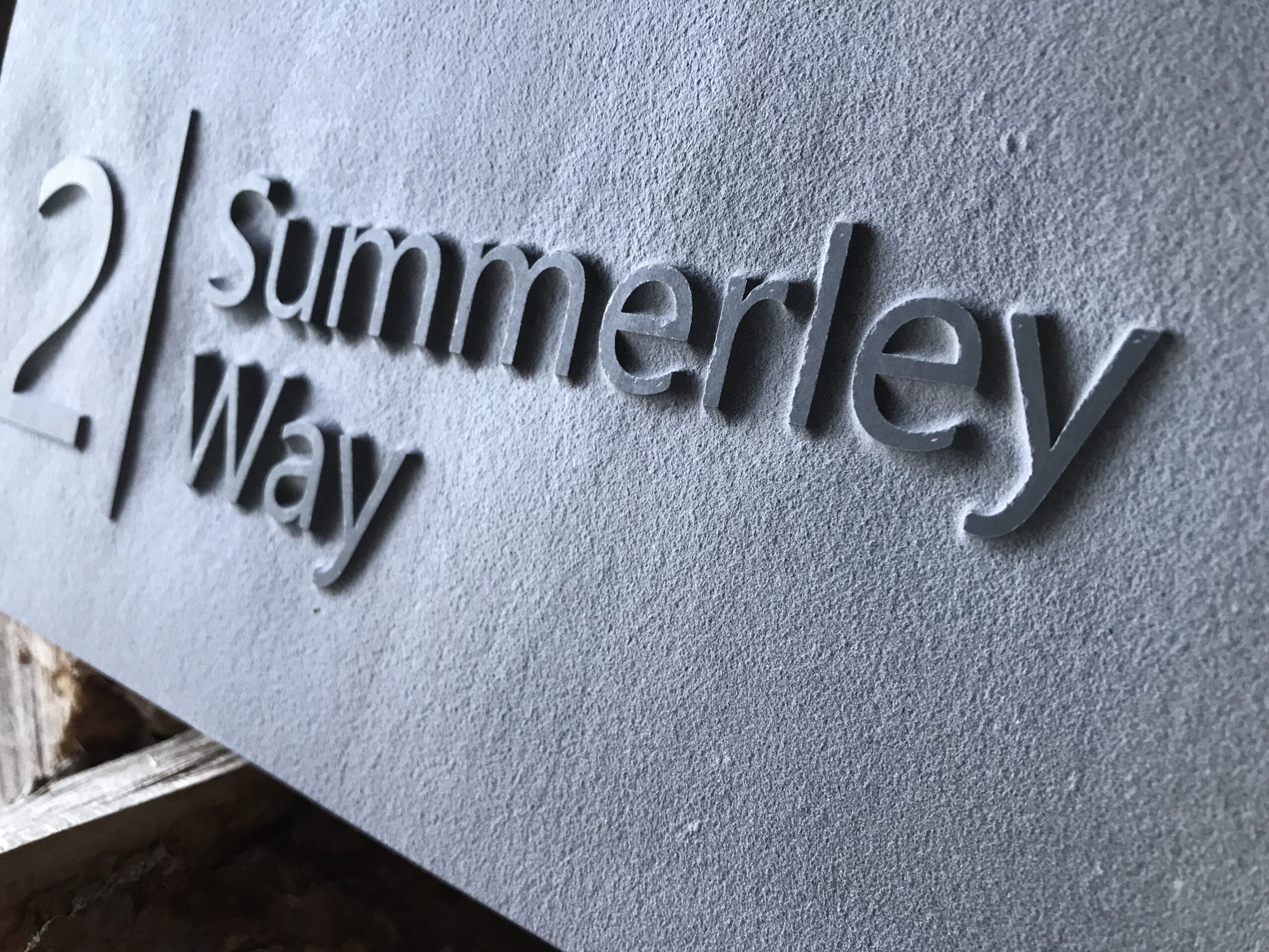 Personalised Slate House Signs Relief Engraved supplied with FREE hidden fixing kit various sizes - Image 2