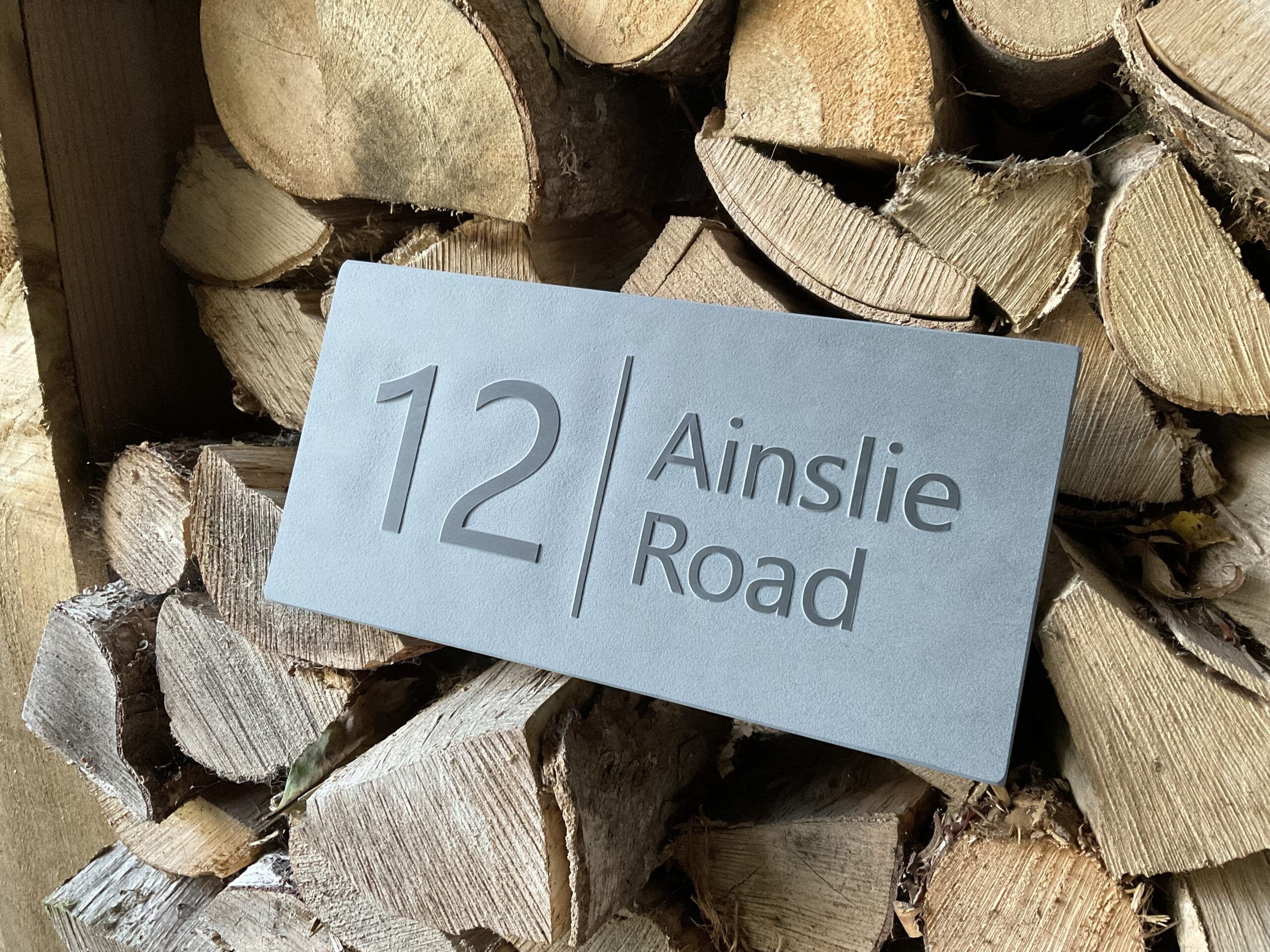 Personalised Slate House Signs Relief Engraved supplied with FREE hidden fixing kit various sizes - Image 3