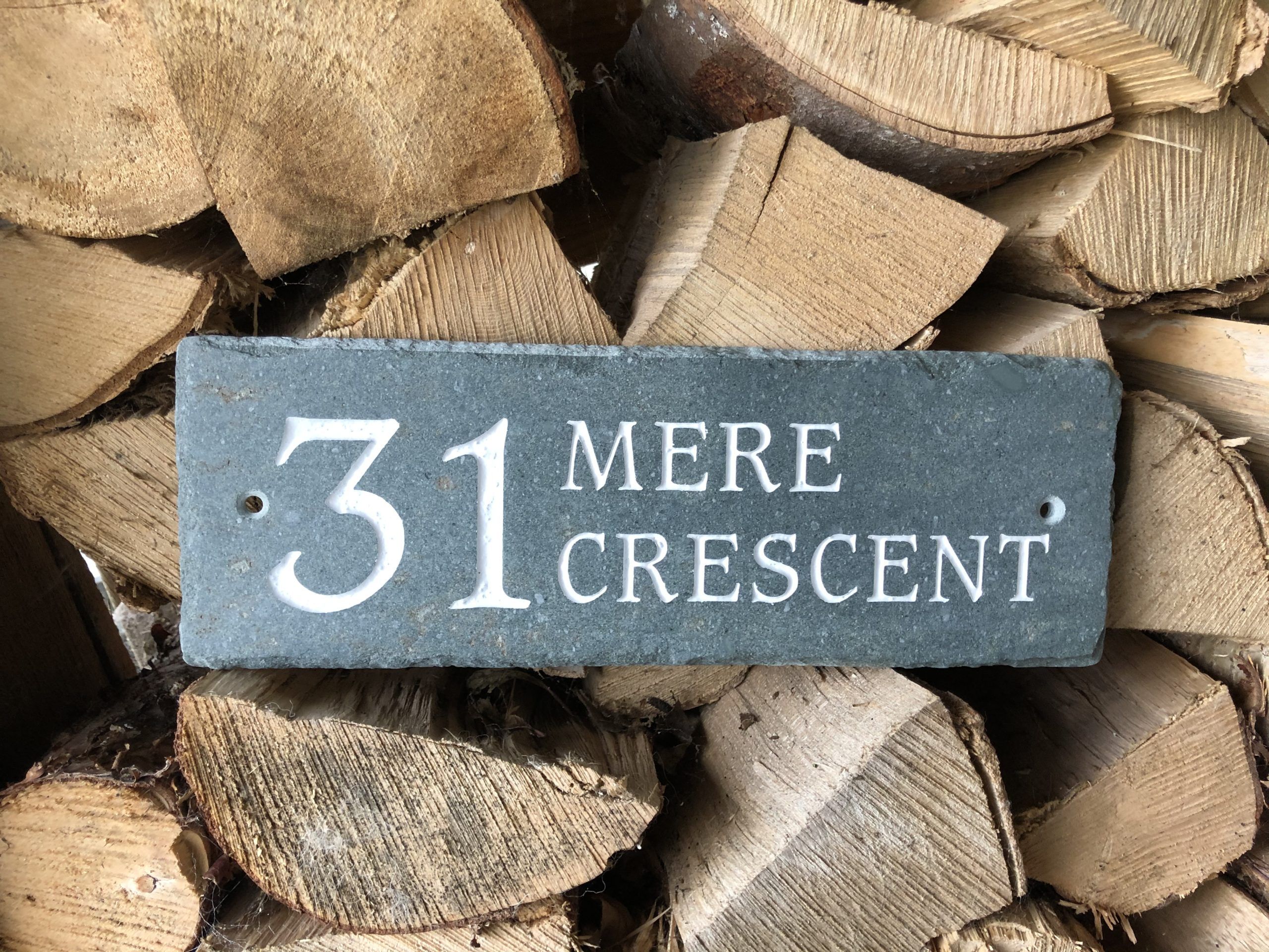 Rustic Westmorland Slate House Sign - Image 2