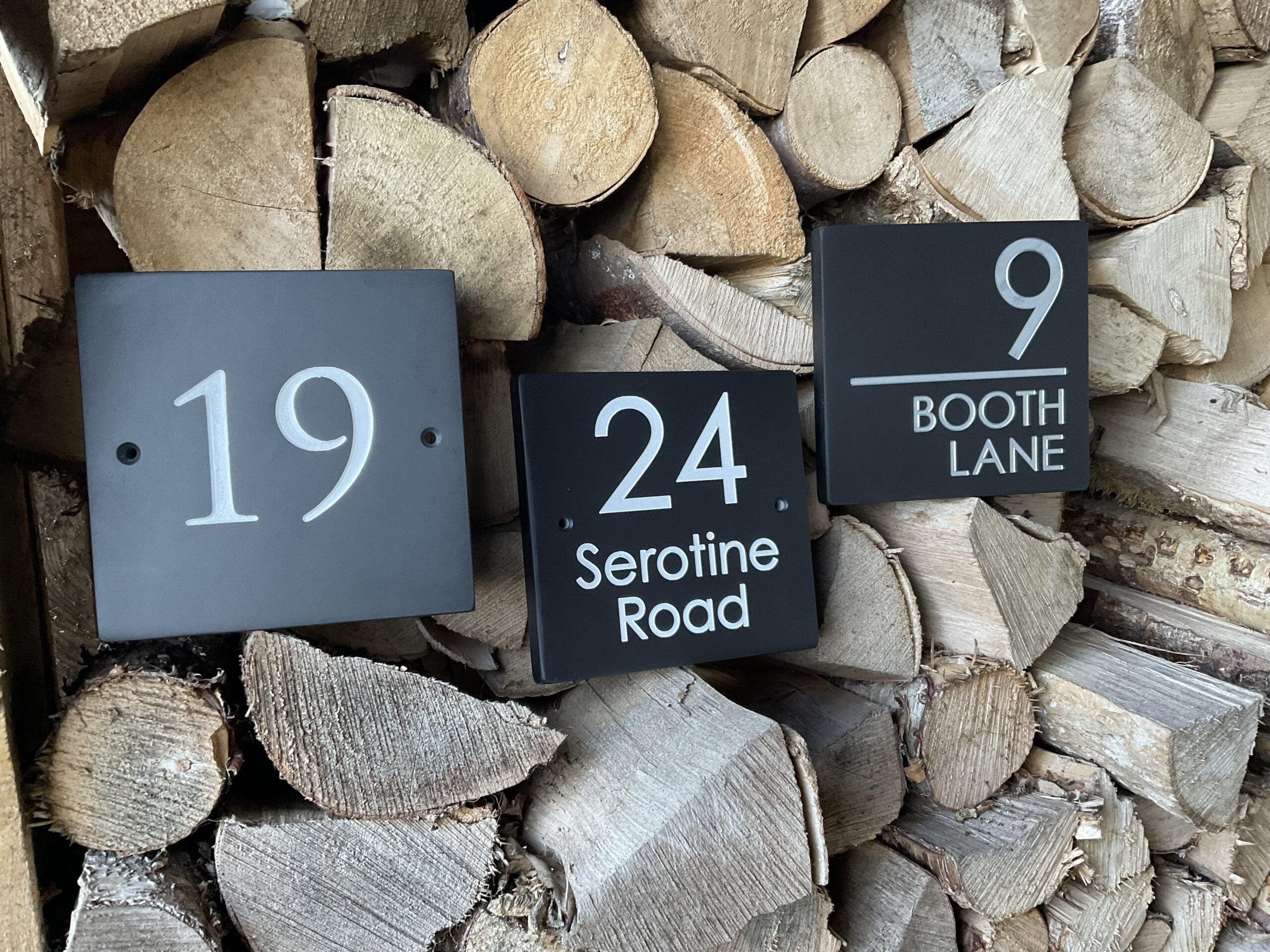 Large Deep Engraved Slate House Door Number - Image 4