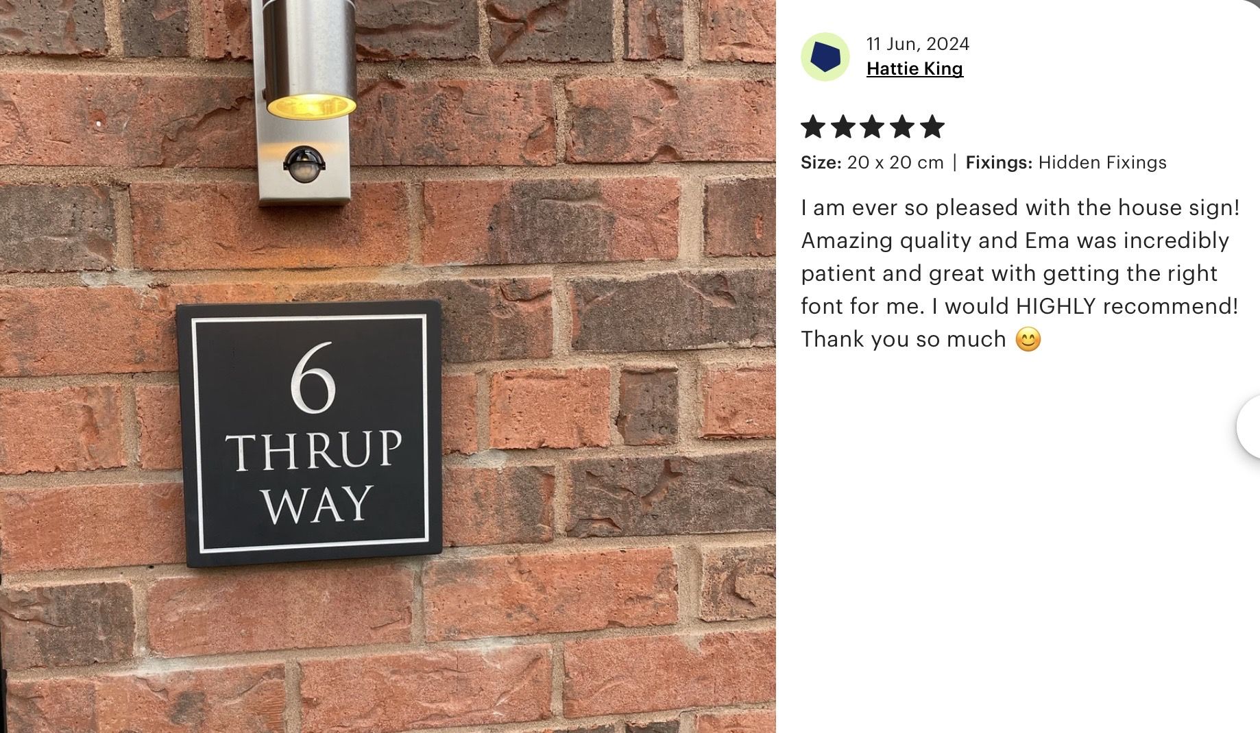 Slate House Signs 20mm Thick Deep Engraved & Painted by Hand Various Sizes Available - Image 12