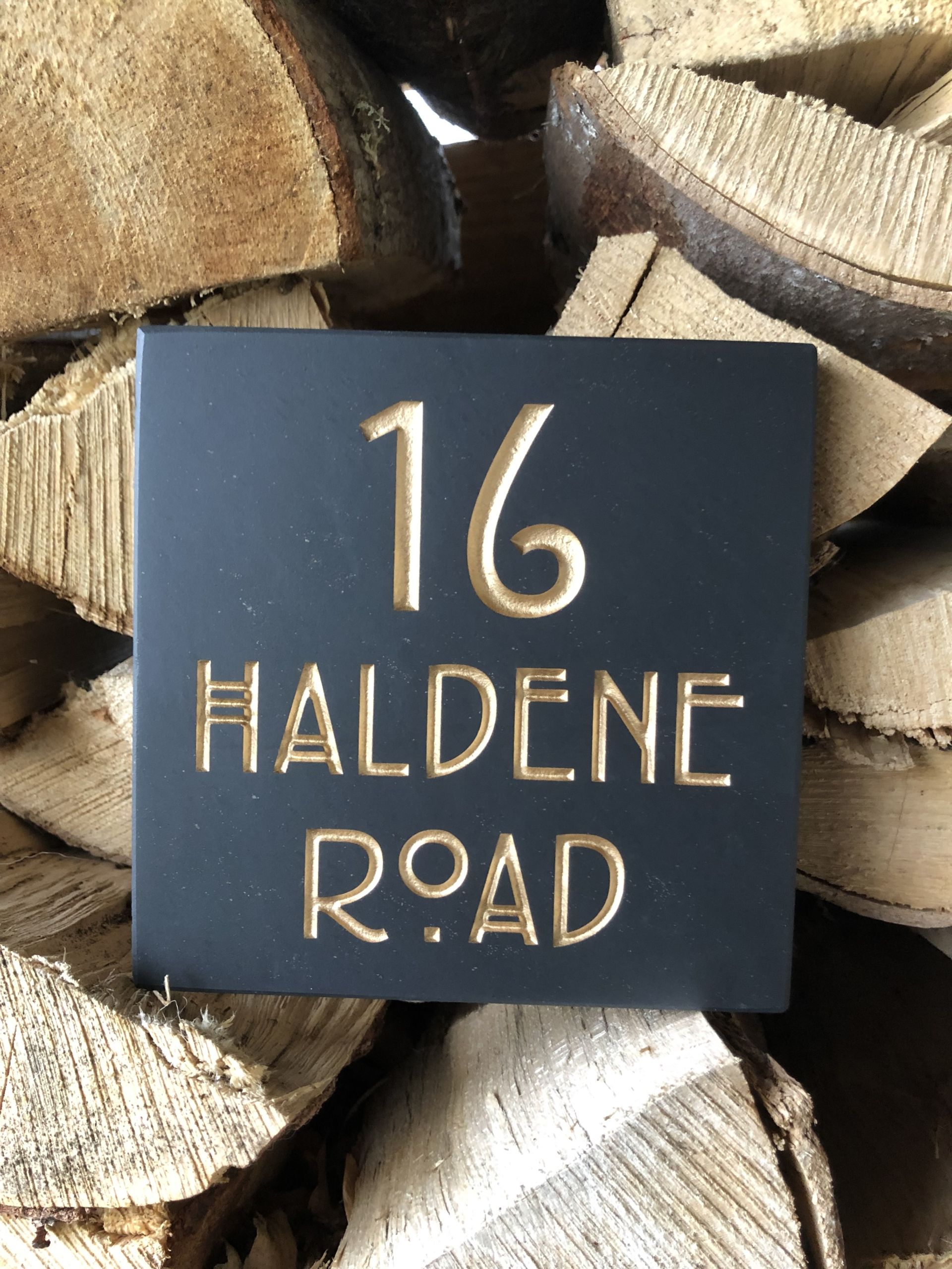 Large Deep Engraved Slate House Door Number - Image 9