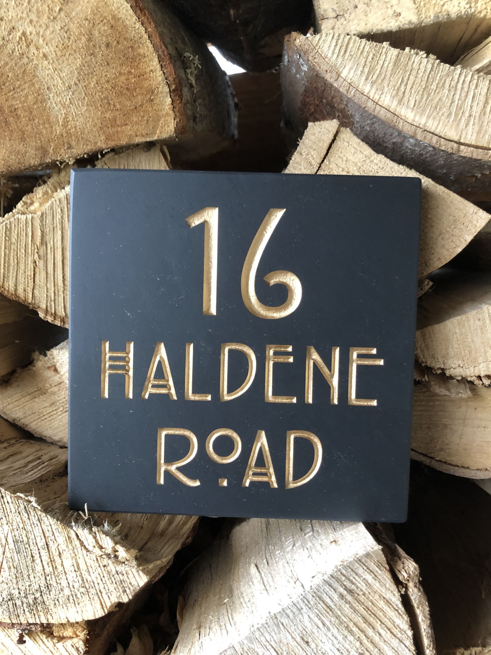 Slate House Signs 20mm Thick Deep Engraved & Painted by Hand Various Sizes Available - Image 3