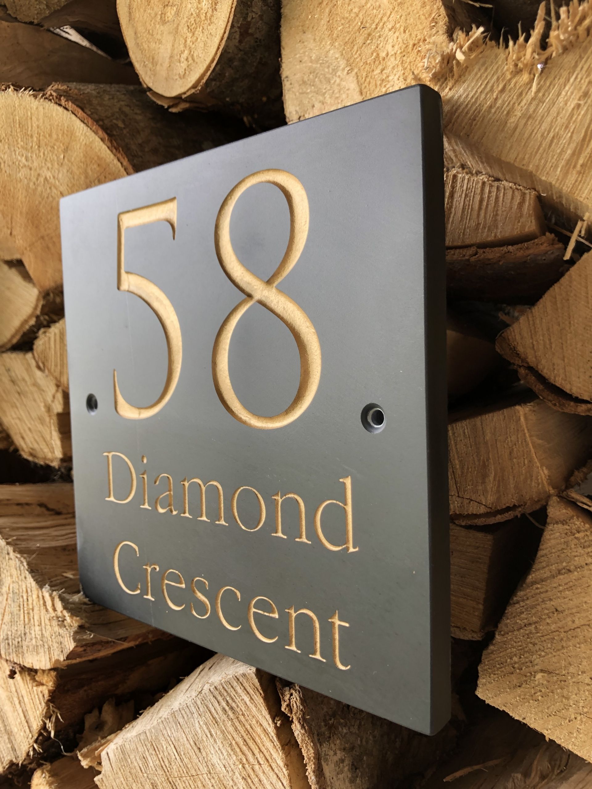 Slate House Signs 20mm Thick Deep Engraved & Painted by Hand Various Sizes Available - Image 6