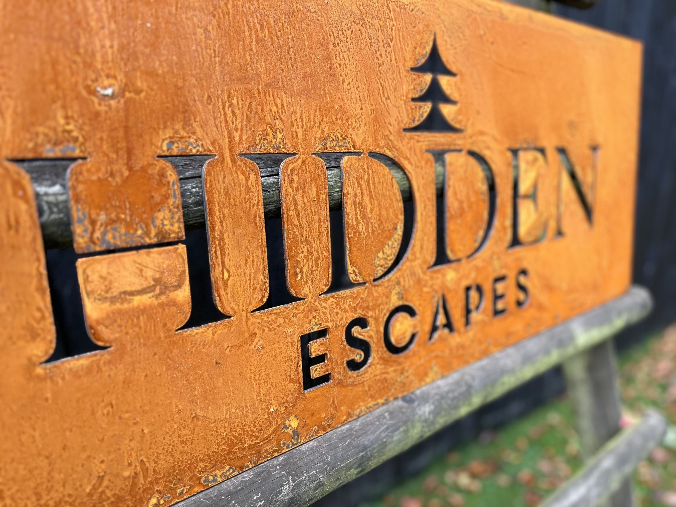 Large Rustic Corten Steel Signs- The perfect no maintenance required wall sign various sizes. - Image 6