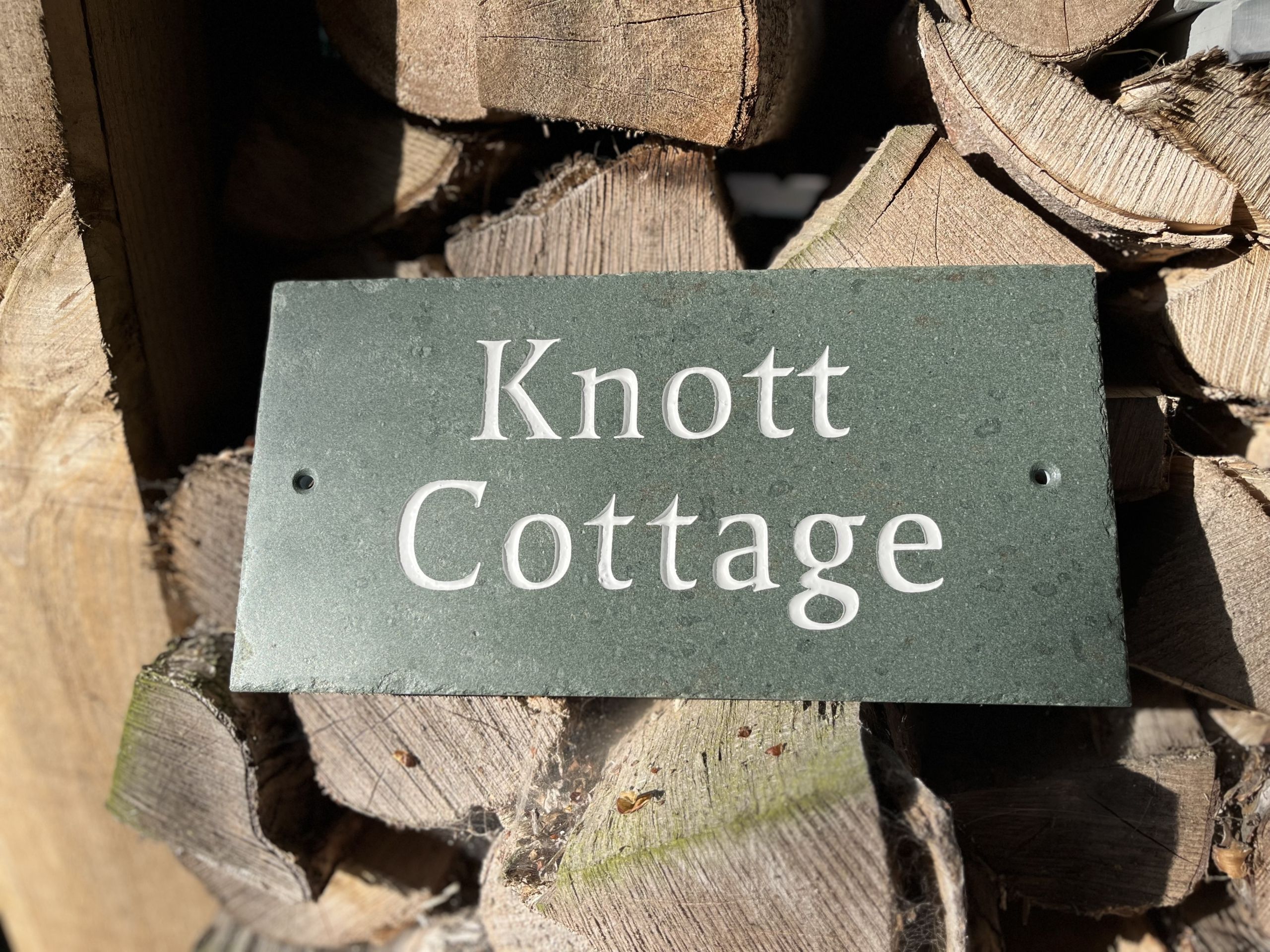 Rustic Westmorland Slate House Sign - Image 4