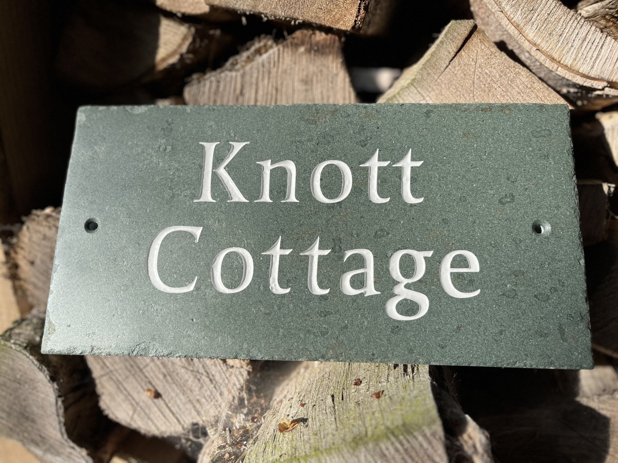 Rustic Westmorland Slate House Sign - Image 9