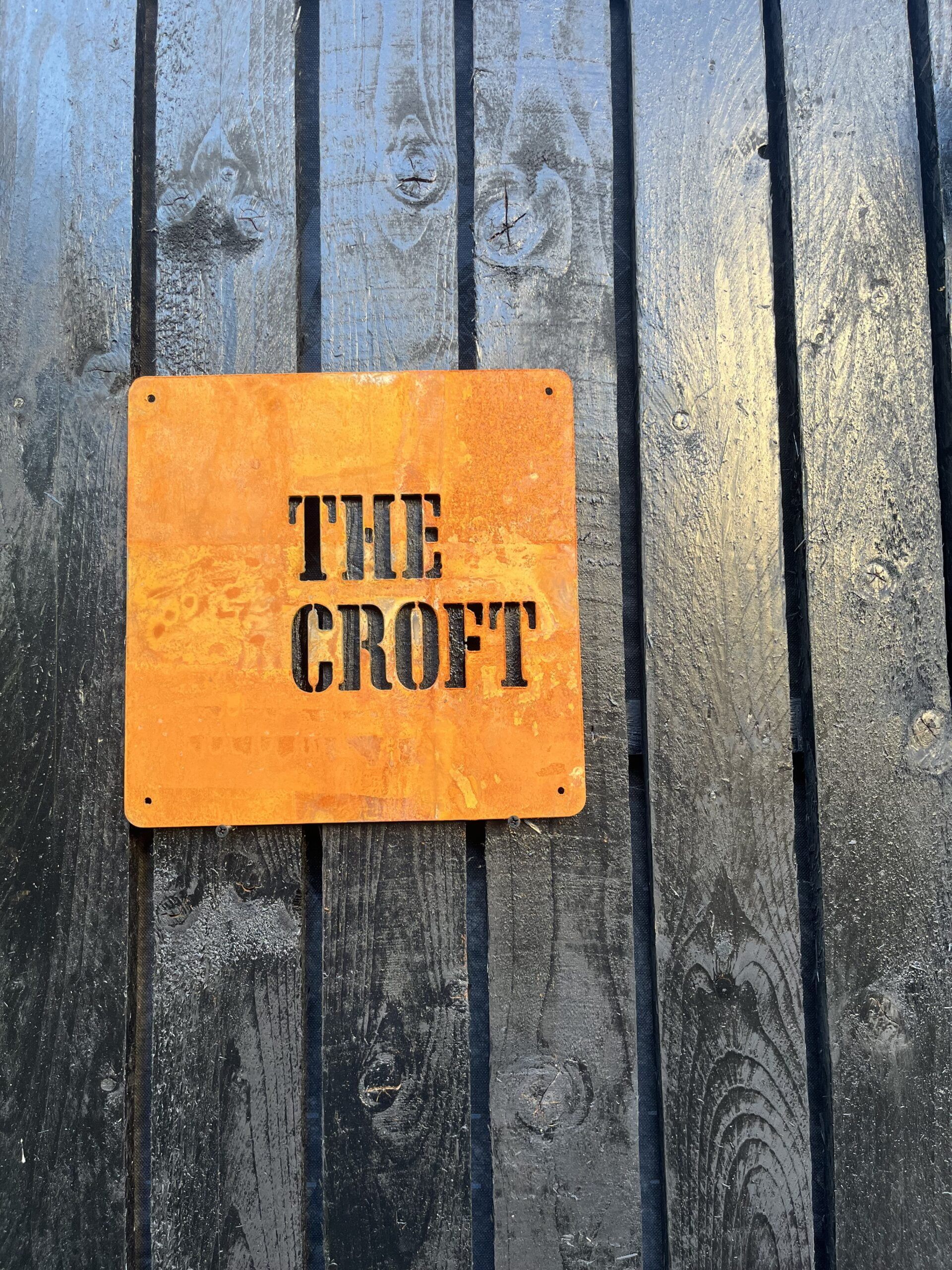 Square Corten Steel Rustic House Gate Fence Wall Sign 2mm thick 300x300mm - Image 3
