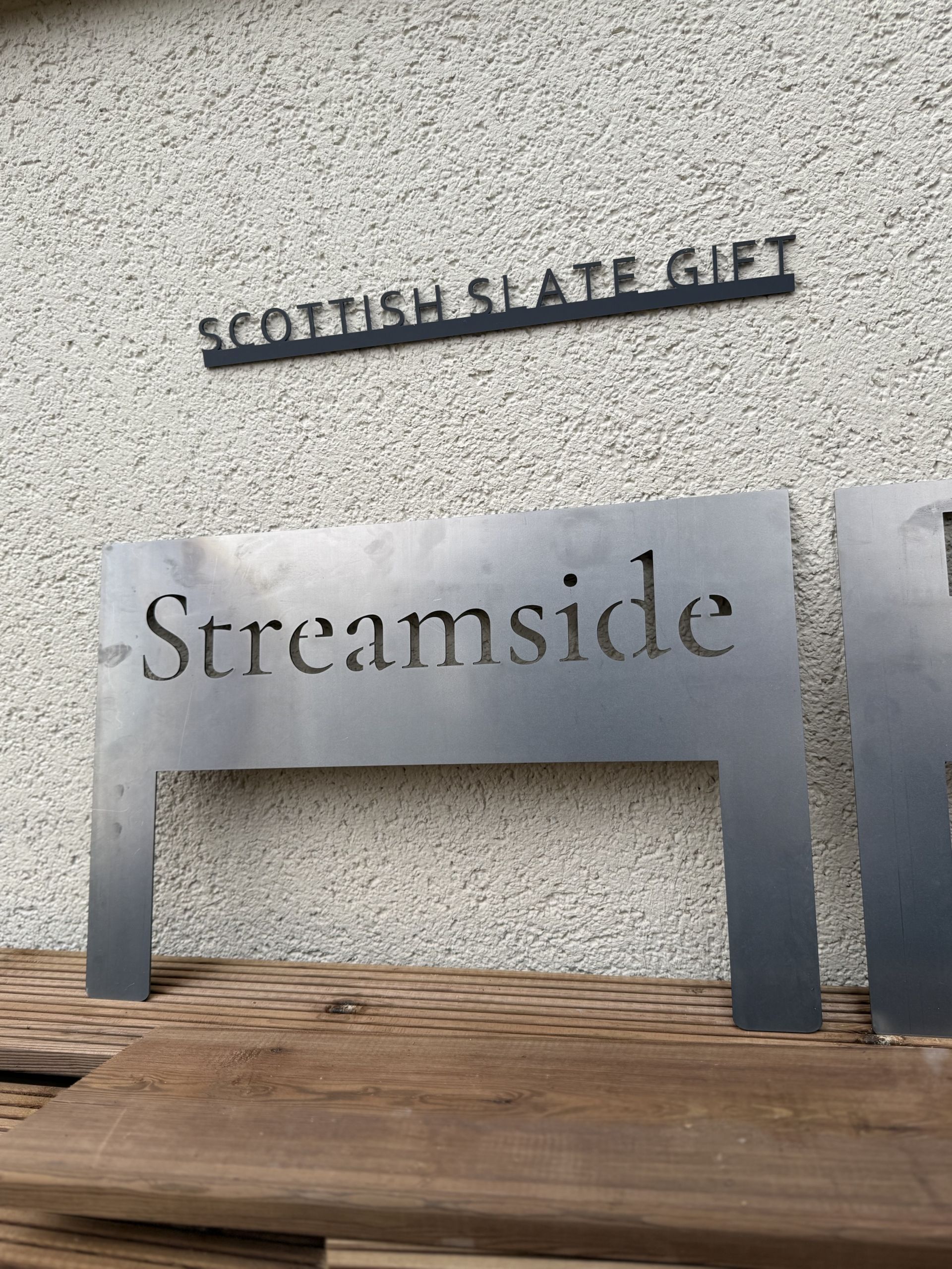 House Signs - House Number - Made With 2mm Thick Corten Steel With Posts for Quick Easy Install -various sizes available No Fixings Required - Image 14