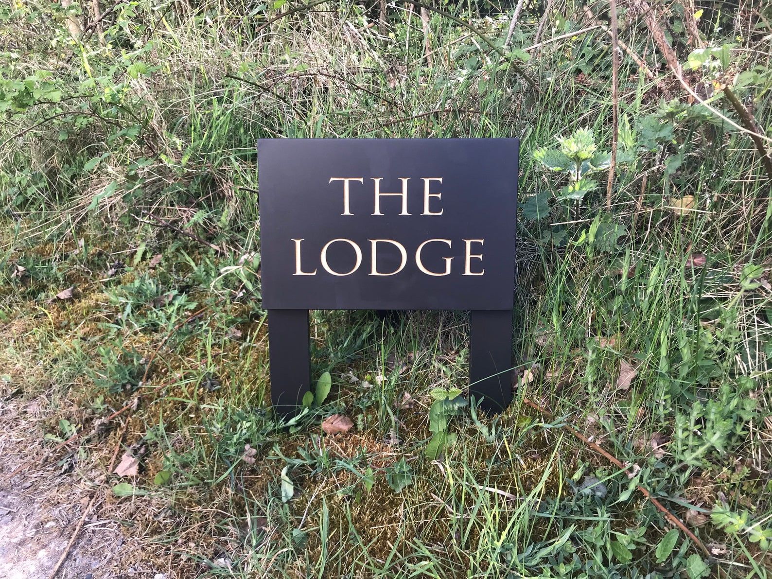 Large Deep Engraved Slate House Sign 20mm Thick Supplied with Slate Posts for Quick Easy Installation - Image 6