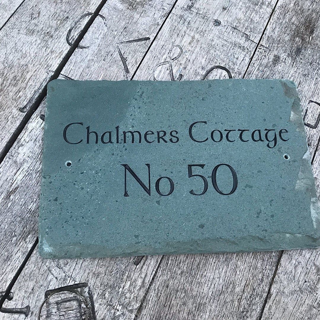 Rustic Westmorland Slate House Sign