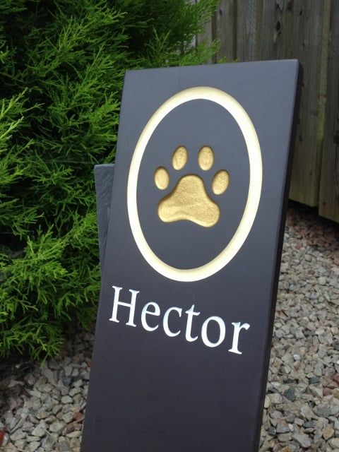 Self Standing Slate Pet Memorial